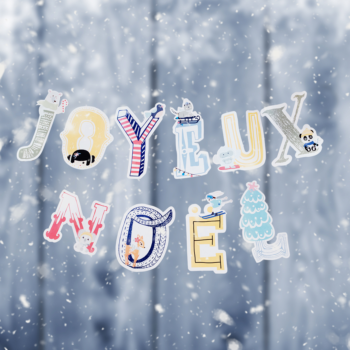 DIY Printable Guirlande de Noël avec lettres