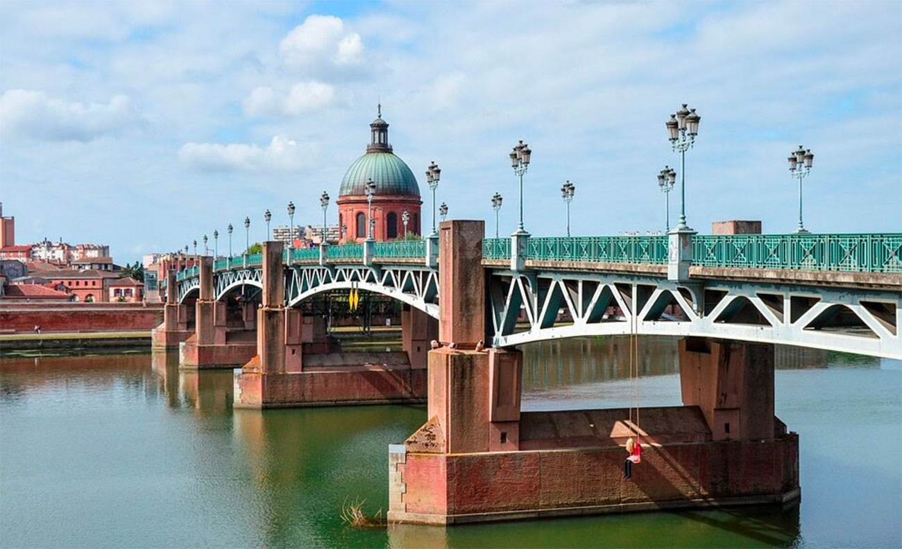 Vue de La Grave à Toulouse du Pont Saint Pierre