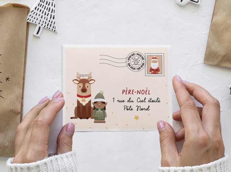 Enveloppe lettre au Père Noël
