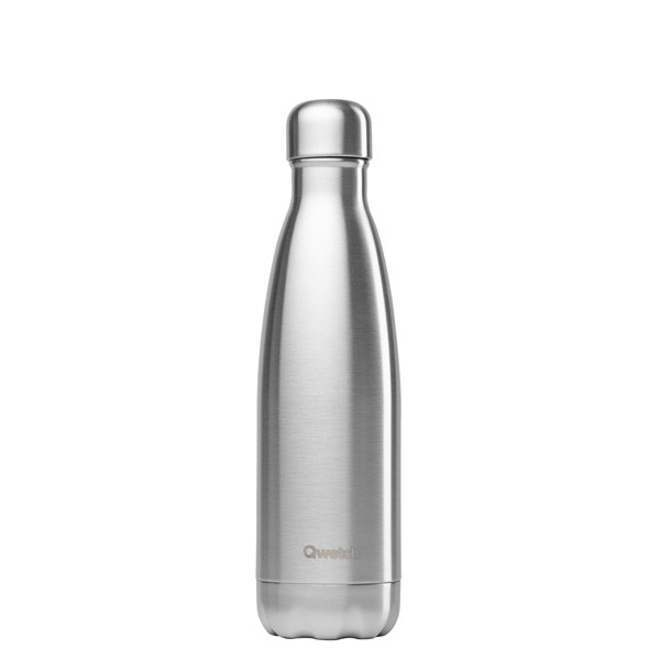 Ludilabel  Gourde bouteille isotherme - Inox Brossé - 500ml - Qwetch