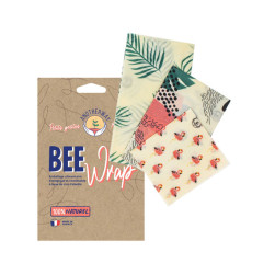 Pack 3 Bee Wraps - Tropical
