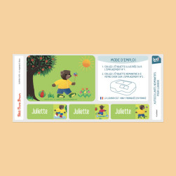 Stickers décoratifs pour Ludibox et boîtes à goûter - Petit Ours Brun