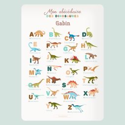 Poster Abécédaire - Les dinosaures-Affiches Alphabet 15,99 € Ludilabel Dinosaures 1