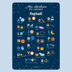 Poster Abécédaire - L'espace-Affiches Alphabet 15,99 € Ludilabel Espace 1