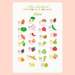 Poster Abécédaire - Les Fruits et Légumes-Affiches Alphabet 15,99 € Ludilabel Fruits, Légumes, Plantes 1
