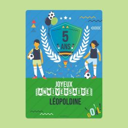 Poster Anniversaire - Foot-Posters d'anniversaire 15,99 € Ludilabel Sports, Football 1