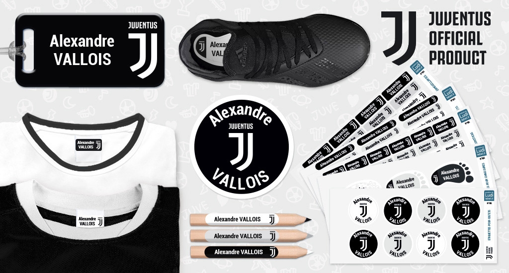 Les étiquettes Personnalisables De La Juventus Ludilabel